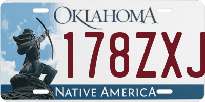 OK license plate 178ZXJ