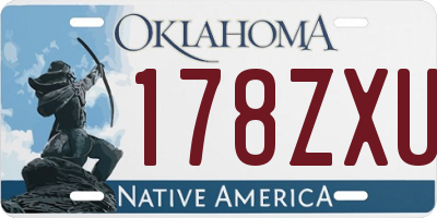 OK license plate 178ZXU