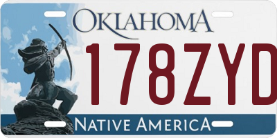 OK license plate 178ZYD