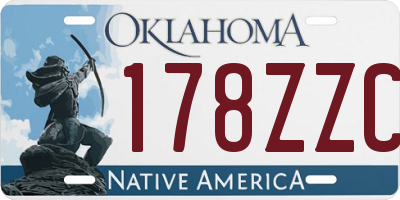 OK license plate 178ZZC