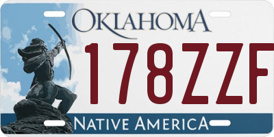 OK license plate 178ZZF