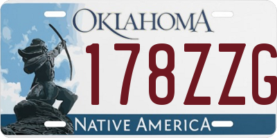 OK license plate 178ZZG