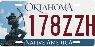 OK license plate 178ZZH