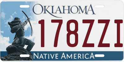 OK license plate 178ZZI