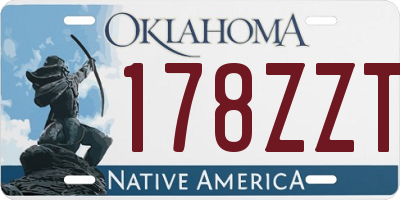 OK license plate 178ZZT