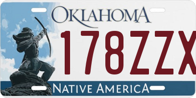 OK license plate 178ZZX