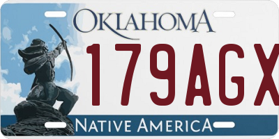 OK license plate 179AGX