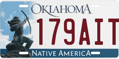OK license plate 179AIT