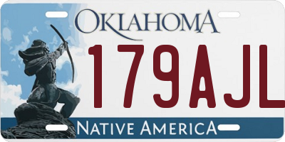OK license plate 179AJL
