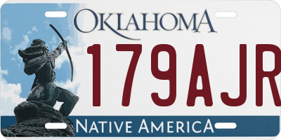 OK license plate 179AJR