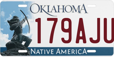 OK license plate 179AJU