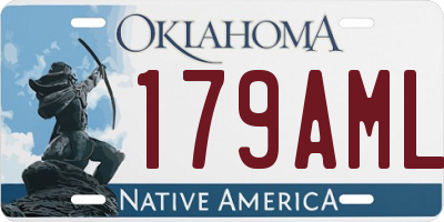 OK license plate 179AML
