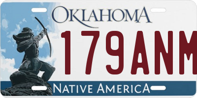 OK license plate 179ANM