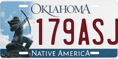 OK license plate 179ASJ