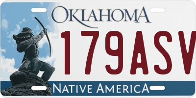 OK license plate 179ASV