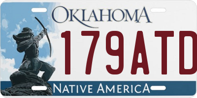 OK license plate 179ATD