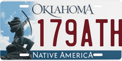 OK license plate 179ATH