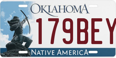OK license plate 179BEY