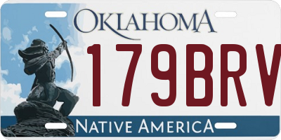 OK license plate 179BRV