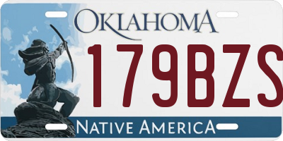 OK license plate 179BZS