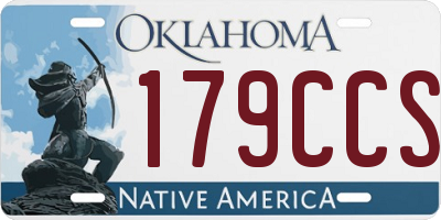 OK license plate 179CCS