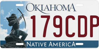 OK license plate 179CDP