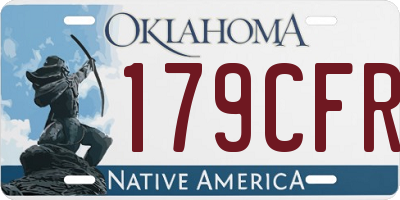 OK license plate 179CFR