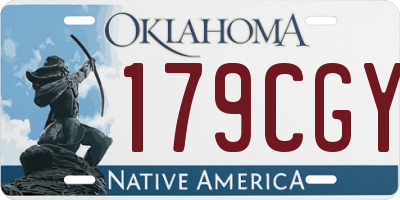 OK license plate 179CGY