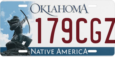 OK license plate 179CGZ