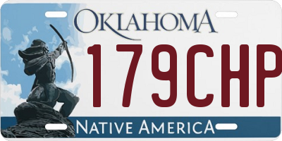 OK license plate 179CHP