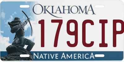 OK license plate 179CIP