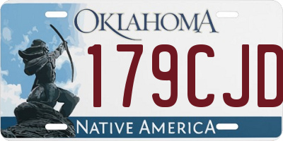 OK license plate 179CJD