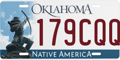 OK license plate 179CQQ