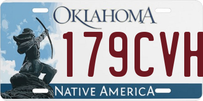OK license plate 179CVH