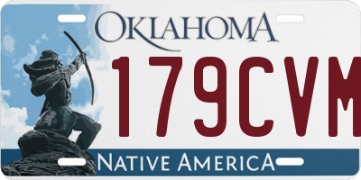 OK license plate 179CVM