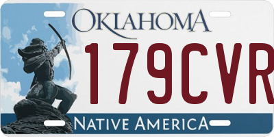 OK license plate 179CVR