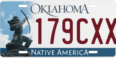 OK license plate 179CXX