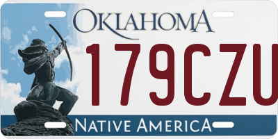 OK license plate 179CZU