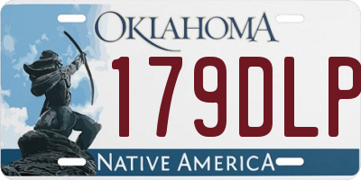 OK license plate 179DLP