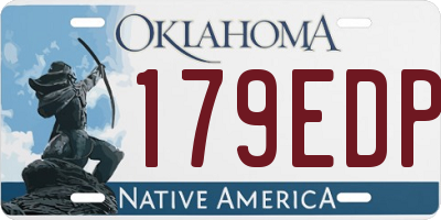 OK license plate 179EDP