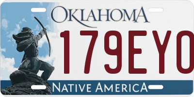 OK license plate 179EYO