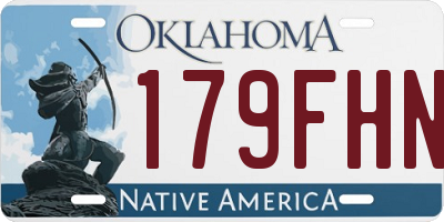 OK license plate 179FHN