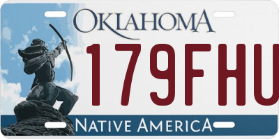 OK license plate 179FHU