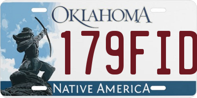OK license plate 179FID