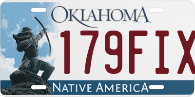 OK license plate 179FIX