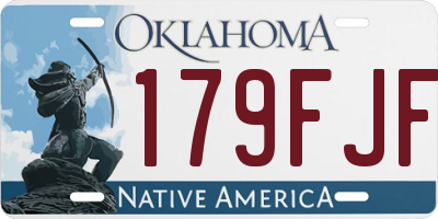 OK license plate 179FJF