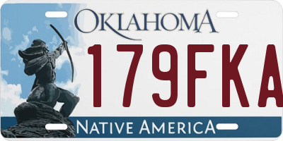 OK license plate 179FKA