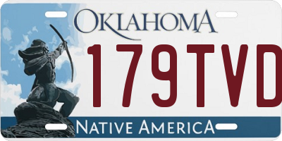 OK license plate 179TVD