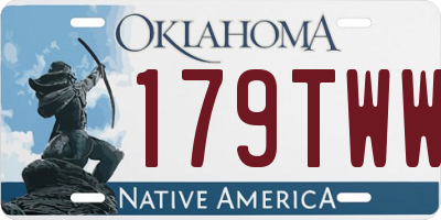 OK license plate 179TWW