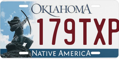 OK license plate 179TXP
